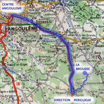 plan d'accès la Brousse